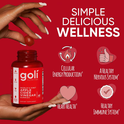 Goli apple cider vinegar supplement gummies
