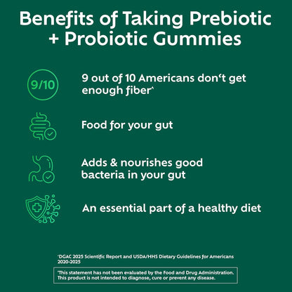 Benefiber 50 count fiber supplement gummies bottle