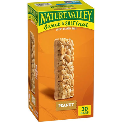 Nature Valley Sweet and Salty Peanut Granola Bars 30 count box