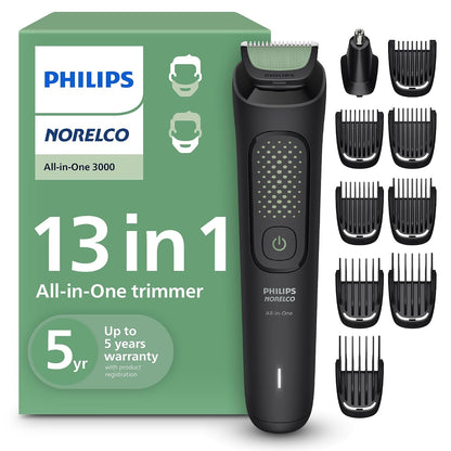 Norelco face and hair trimmer with comfort tips