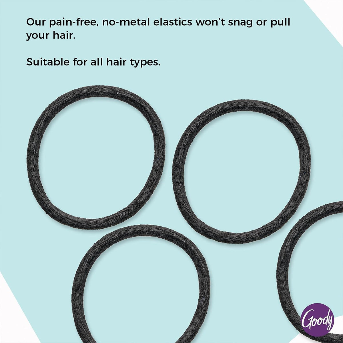 Black elastic rubber bands for daily hairstyles