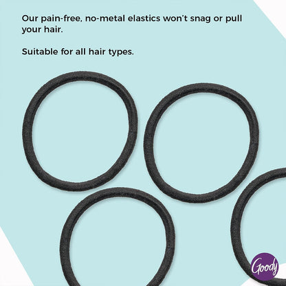 Black elastic rubber bands for daily hairstyles