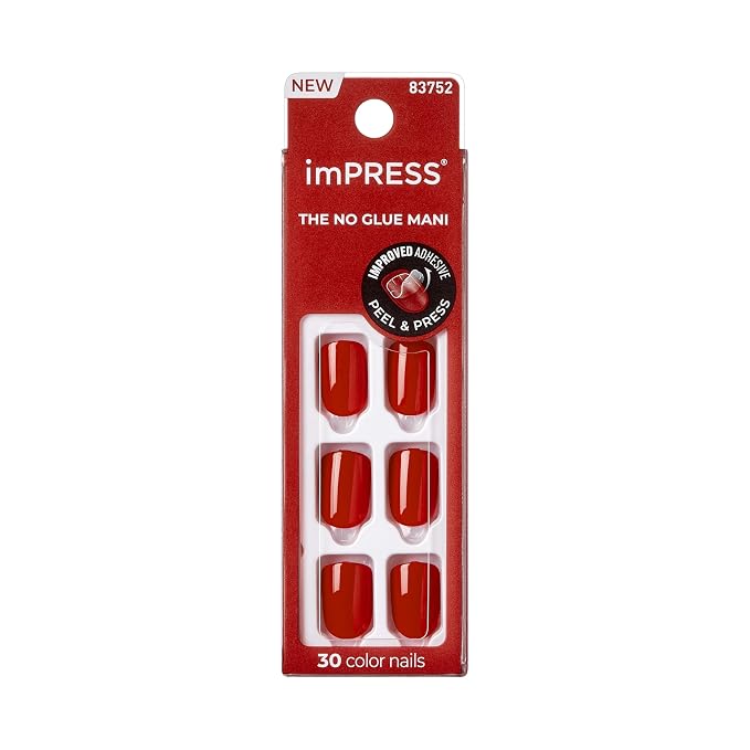 imPRESS Reddy or Not red press-on nail kit