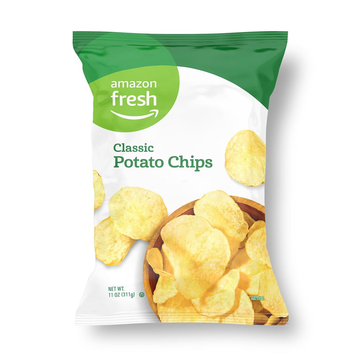 Amazon Fresh classic potato chip packaging