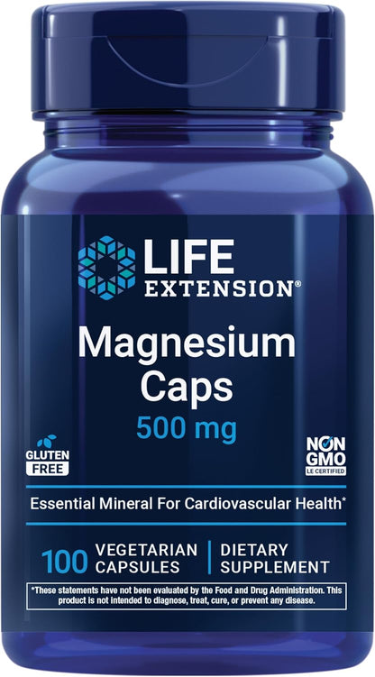 Life Extension magnesium vegetarian capsules supplement