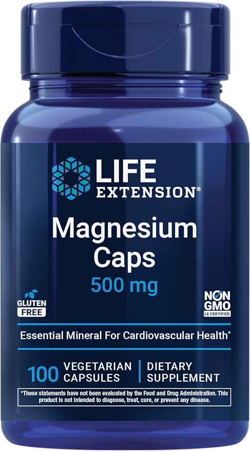 Life Extension Magnesium Caps 500 mg bottle