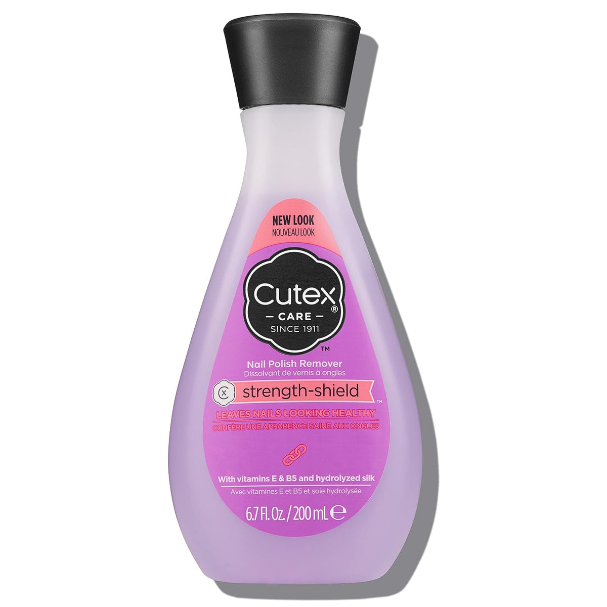 Cutex nail polish remover with vitamins E and B5