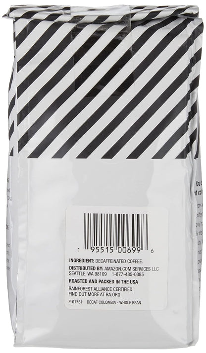 Colombia medium roast whole bean decaf coffee