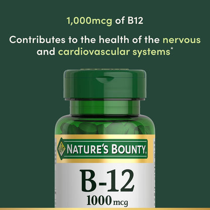 Nature's Bounty vegetarian Vitamin B12 supplement