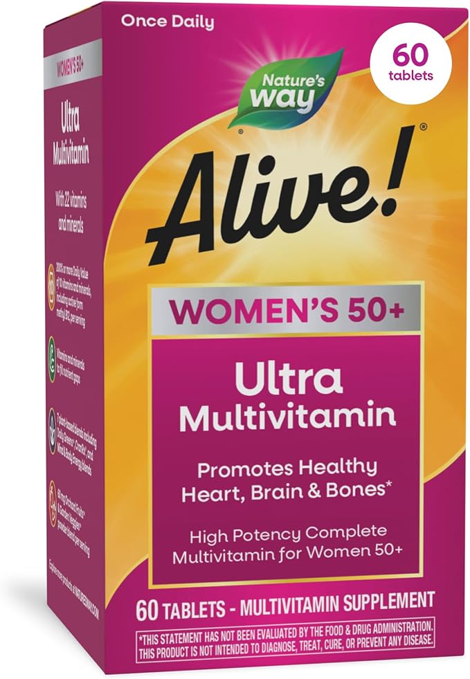 Nature's Way Alive Women's 50 Plus multivitamin bottle