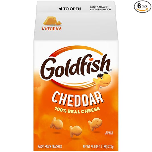 Goldfish Cheddar Cheese Crackers 27.3 oz carton