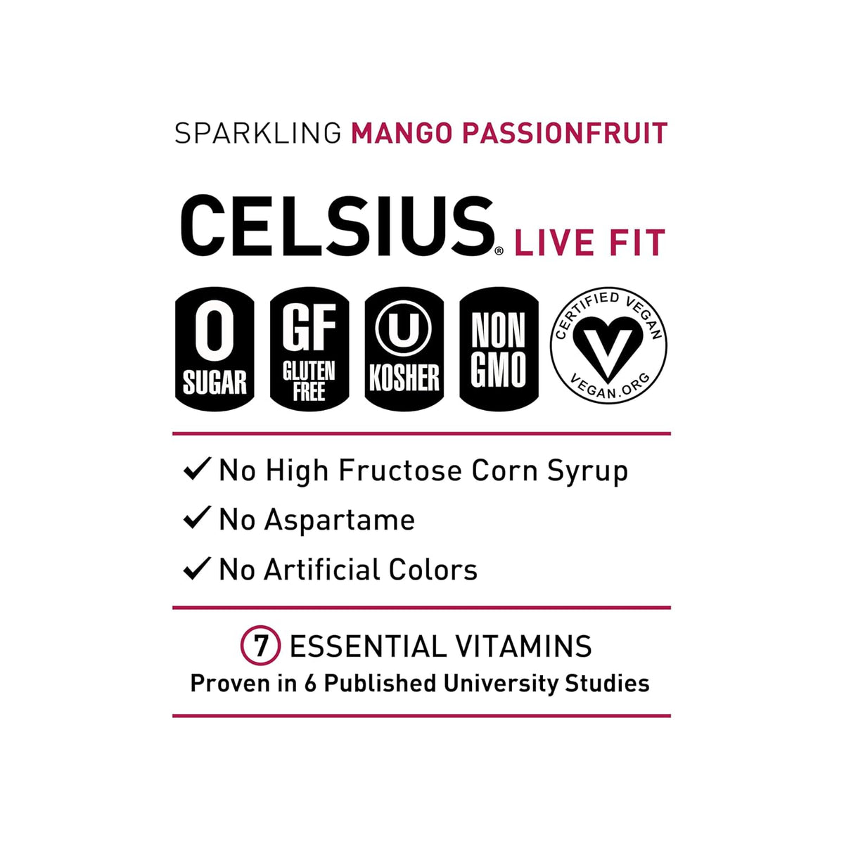 CELSIUS 12 fl oz energy drink cans pack of 12