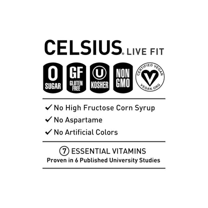 CELSIUS 12 fl oz sparkling energy drink pack of 12