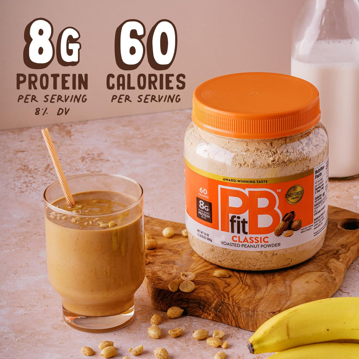 PBfit powder for smoothies and baking