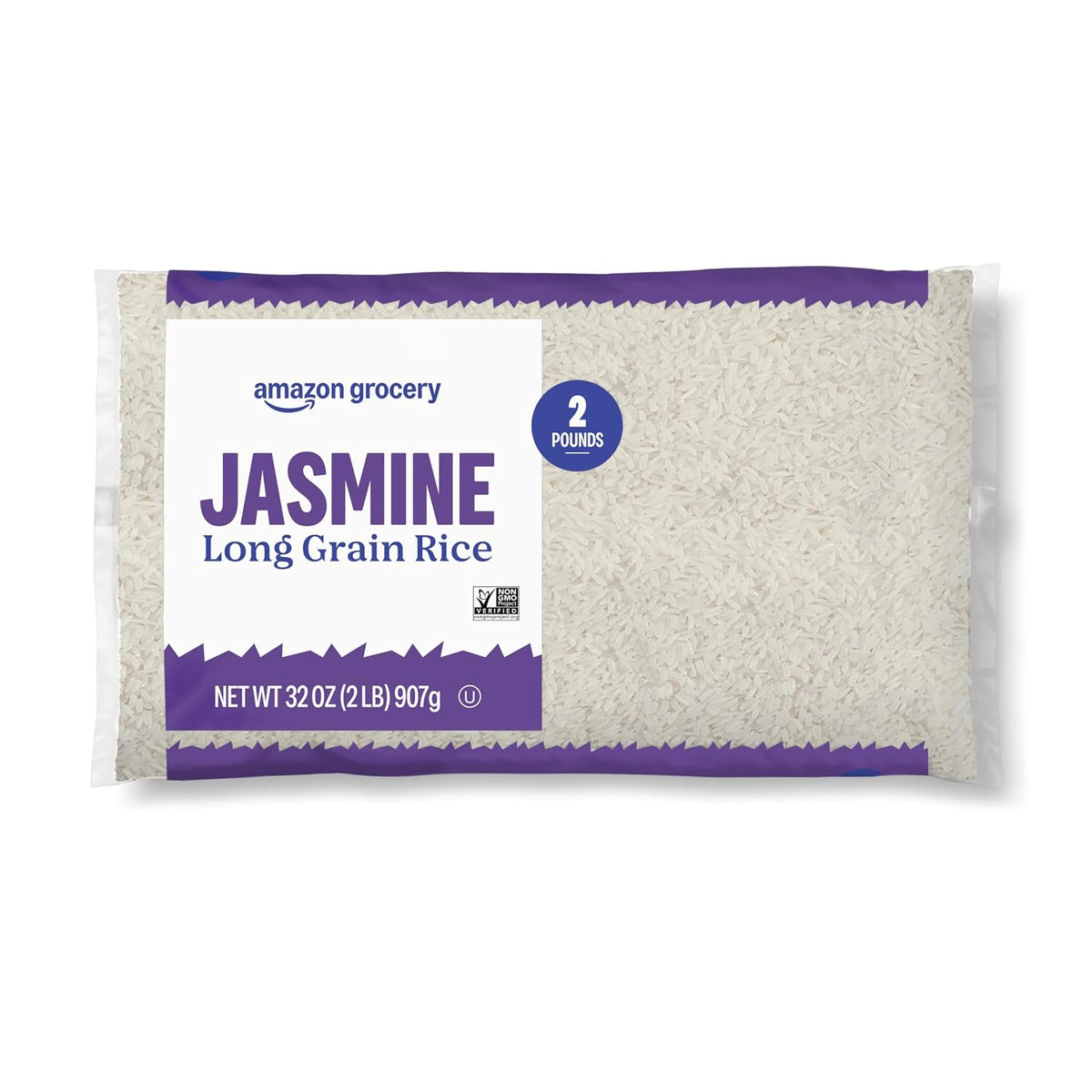 Jasmine long grain rice pantry staple bag