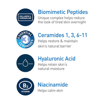 Fragrance-free CeraVe night moisturizer packaging