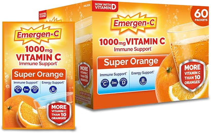 Emergen-C Vitamin C 1000mg orange powder 60 packets