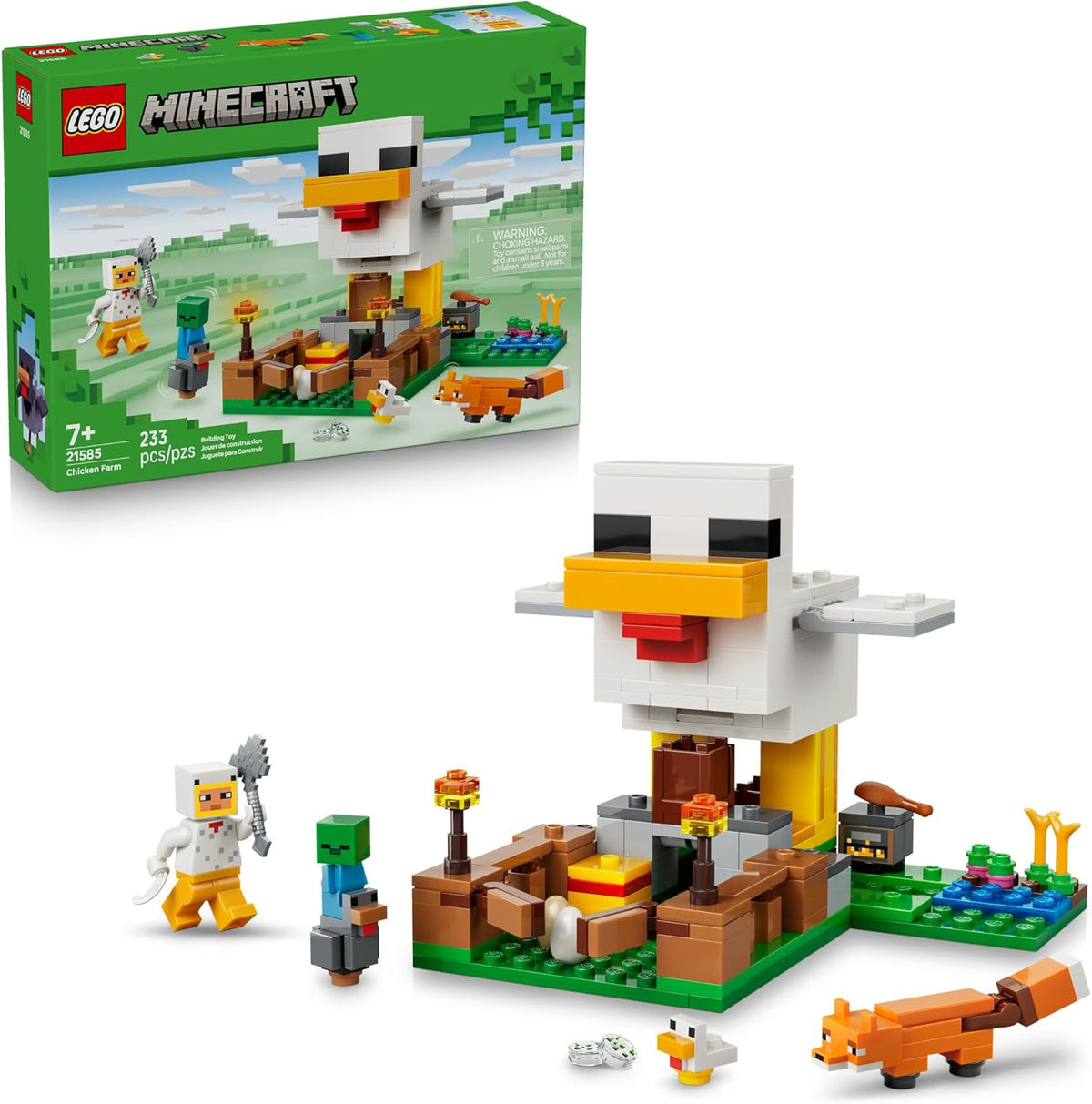 LEGO Minecraft Chicken Farm chicken coop playset