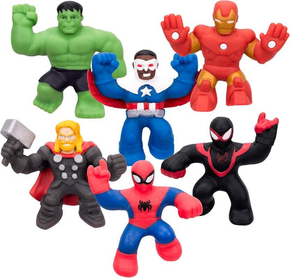 Stretchy Marvel mini figures with Ironman Spider-Man and Hulk