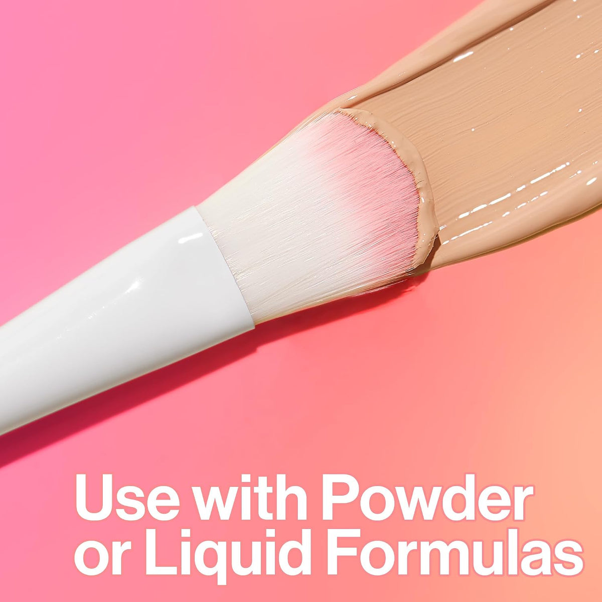 Two-toned Polymax bristles on wet n wild foundation brush