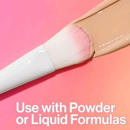 Two-toned Polymax bristles on wet n wild foundation brush