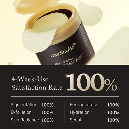 medicube Toner Pads Zero Pore Pad 2.0 | Dual-Textured Facial Pad for Exfoliation and Pore Care with 4.5% AHA Lactic Acid, 0.45% BHA Salicylic Acid | Ideal for All, Korean Skin Care, 70 Pads (1 Pack)