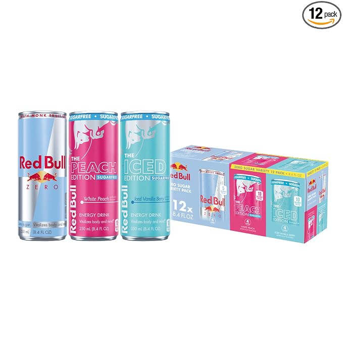 Red Bull Sugarfree Energy Drink variety pack 12 cans