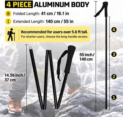 Foldable Aventik wading staff for outdoor use