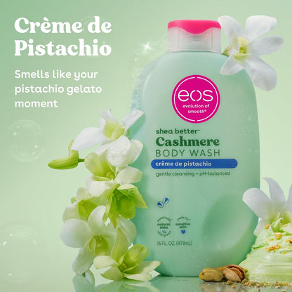 eos Cashmere Body Wash in Crème de Pistachio scent