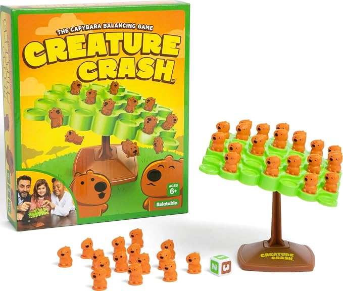 Creature Crash capybara balancing game for kids and families