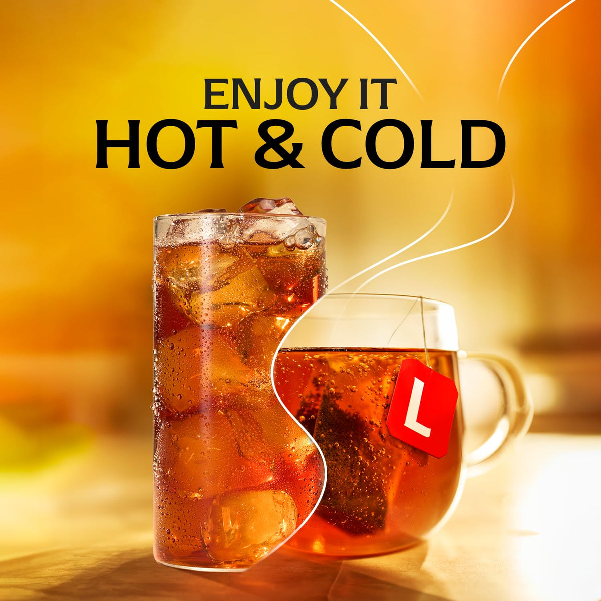 Lipton black tea bags for fresh brewed tea