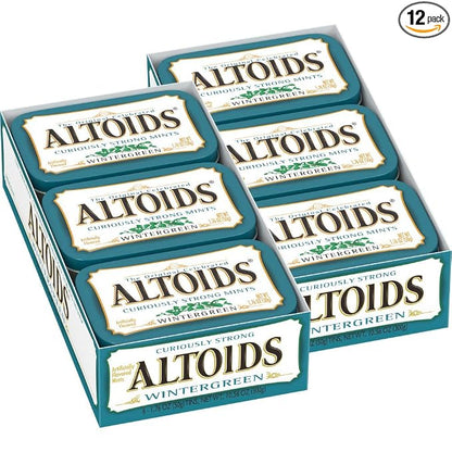 Altoids wintergreen hard breath mints tin