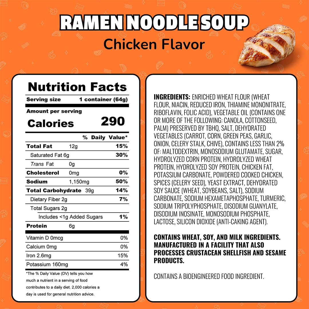 Instant Lunch chicken flavor ramen noodles
