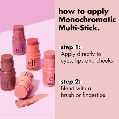 e.l.f. Dazzling Peony monochromatic makeup stick