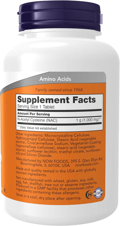 NOW NAC liver health and immune support supplement