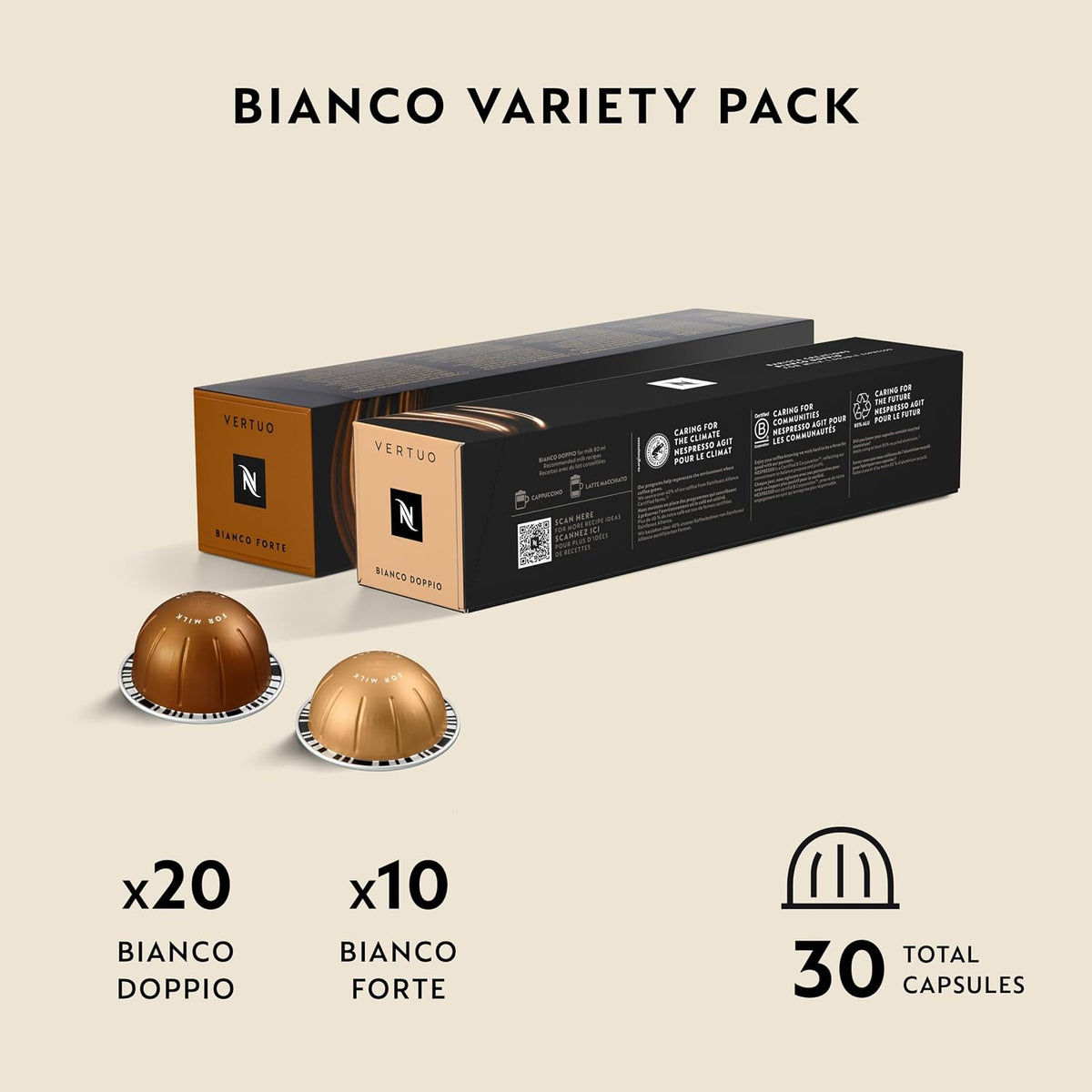 Visit the Nespresso Store — Nespresso Vertuo, Discovery Variety Pack, 50-Count Coffee and Espresso Pods - product image 59