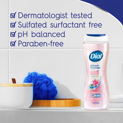 Dial Silk & Magnolia body wash four-pack