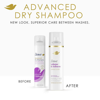 Dove volumizing dry shampoo spray for fresh roots