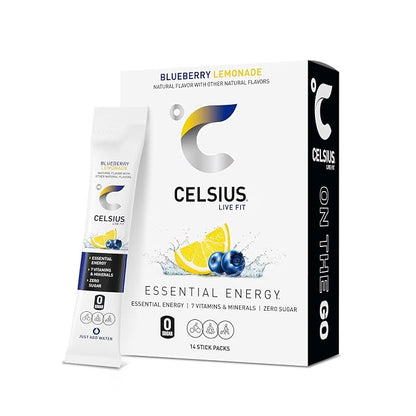 CELSIUS Blueberry Lemonade sugar free energy drink mix pack