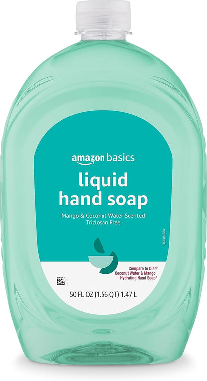 50 fl oz Amazon Basics hand soap refill bottle