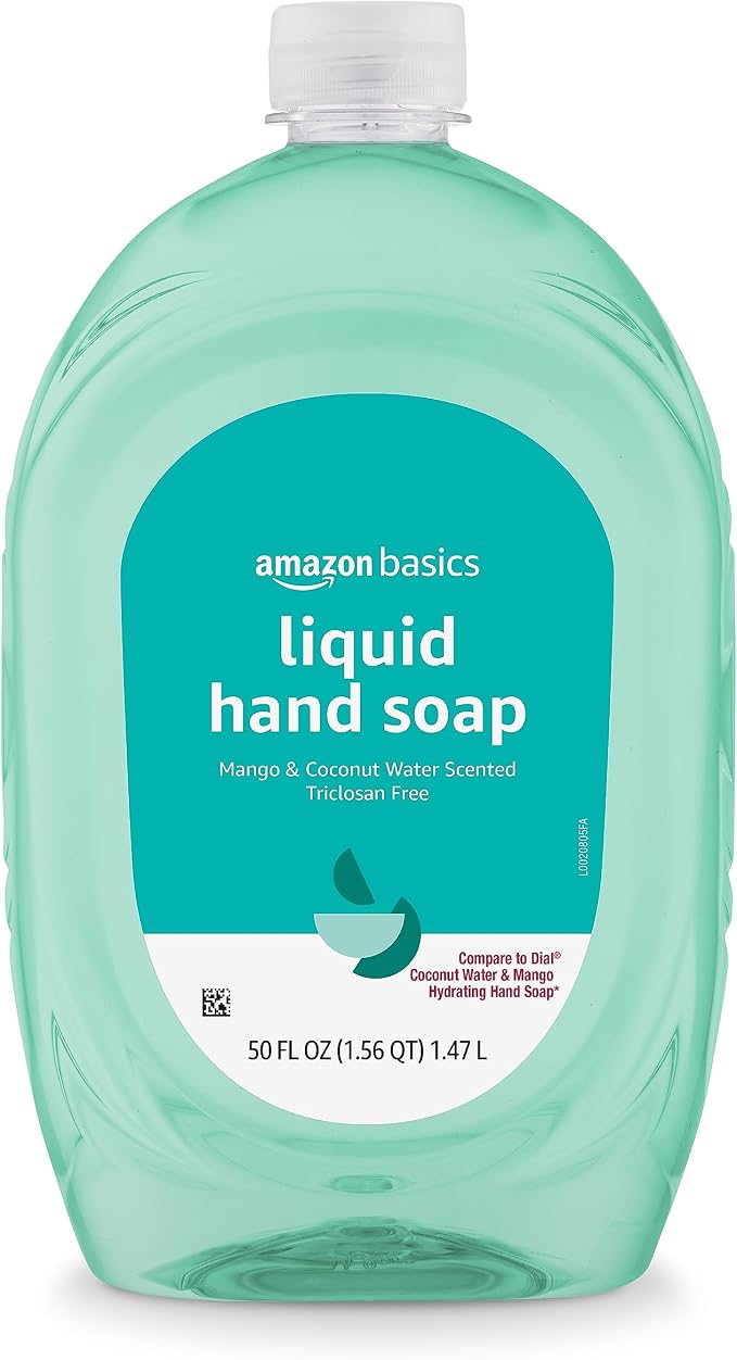 Amazon Basics mango coconut liquid hand soap refill