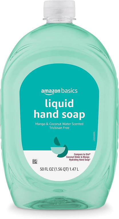 Amazon Basics mango coconut liquid hand soap refill