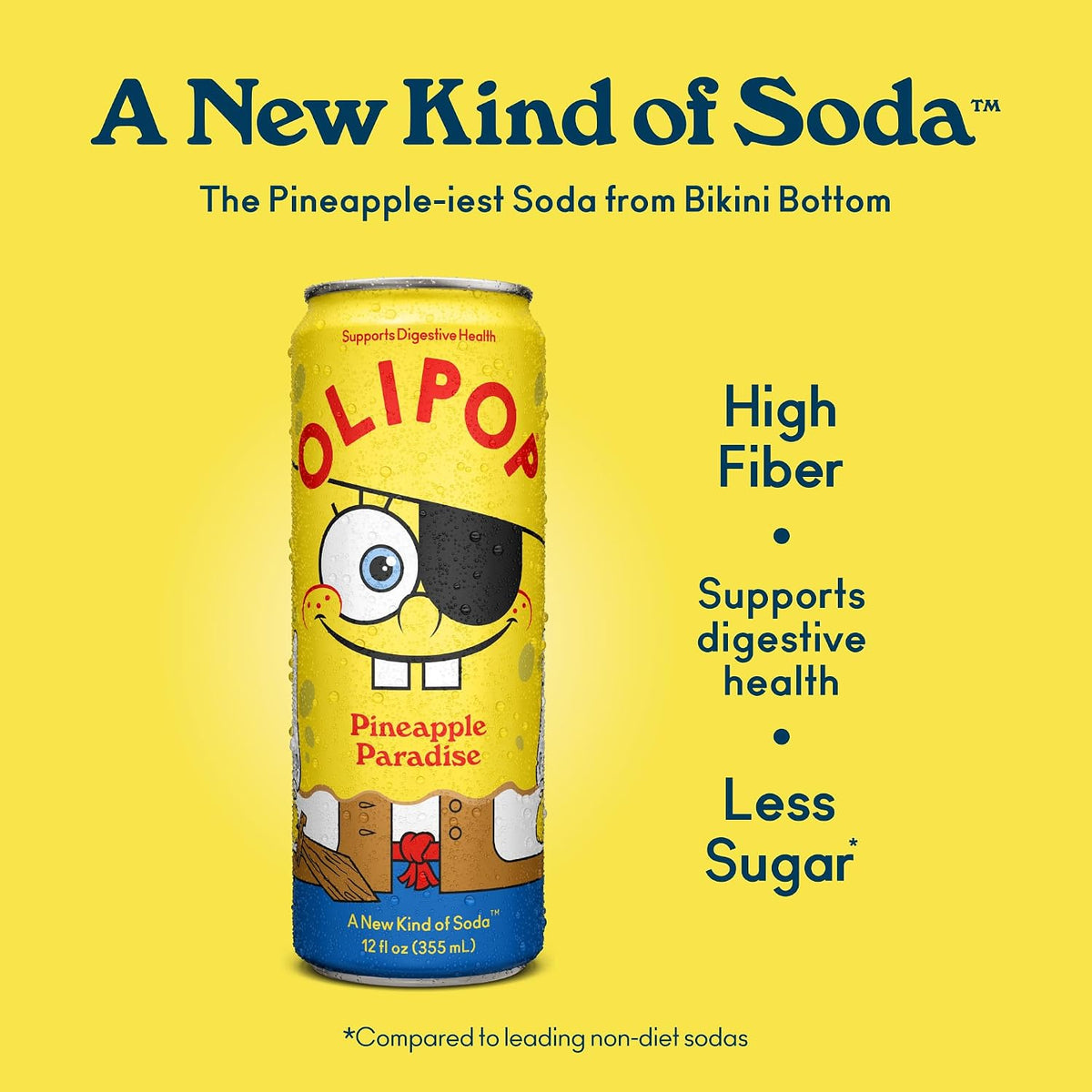 Pineapple Paradise OLIPOP soda 12 fl oz pack