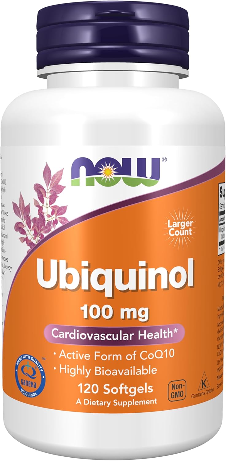 NOW CoQ10 ubiquinol high bioavailability softgels