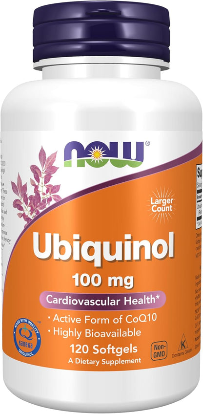 NOW CoQ10 ubiquinol high bioavailability softgels