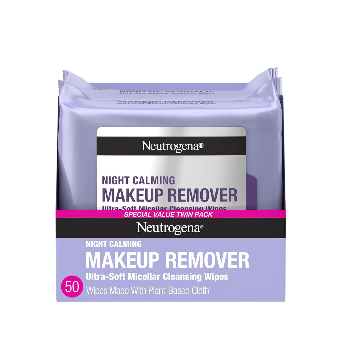 Neutrogena pre-moistened micellar cleansing wipes packaging
