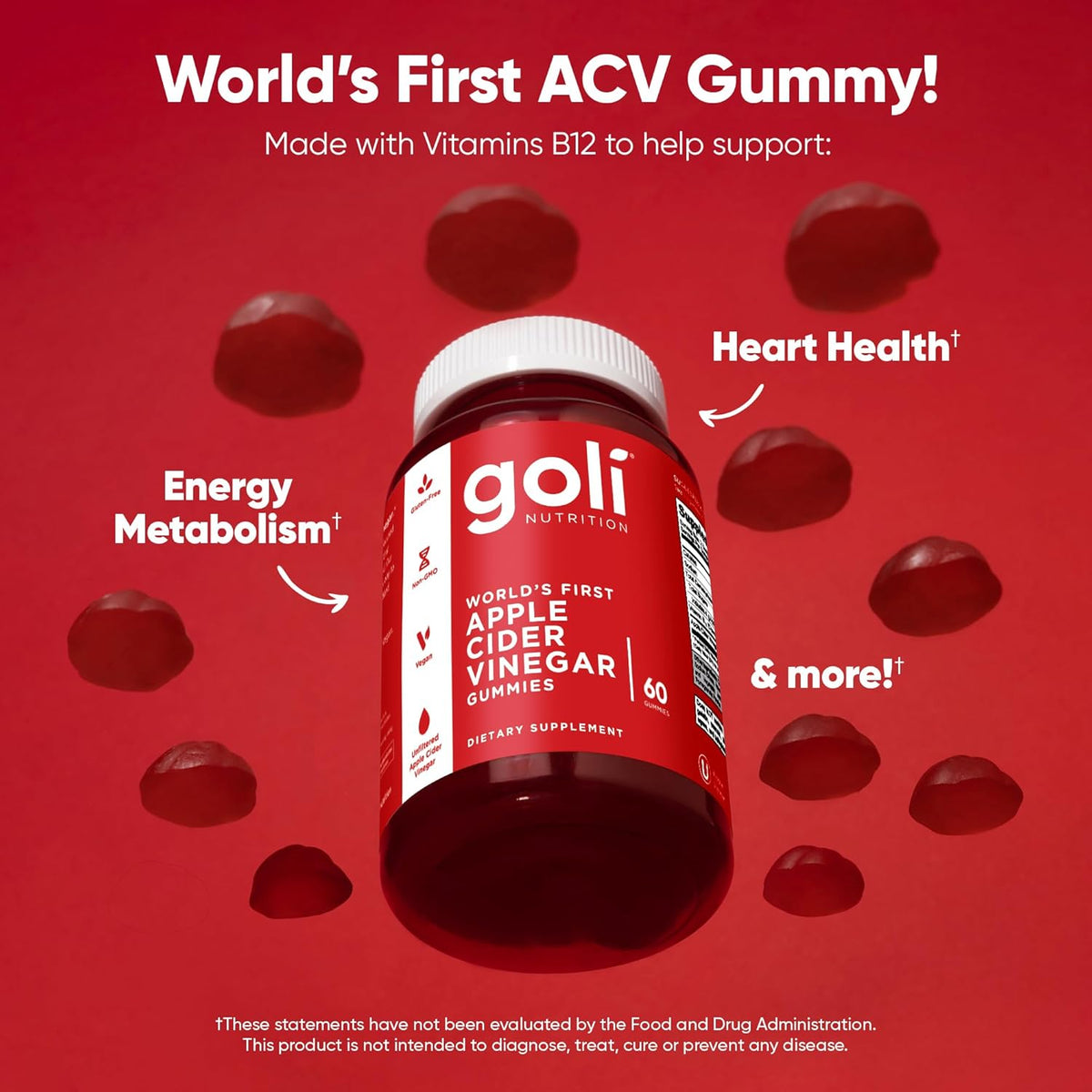 Goli ACV gummy bottle lifestyle supplement