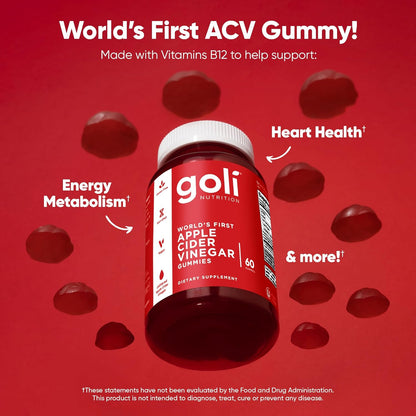 Goli ACV gummy bottle lifestyle supplement