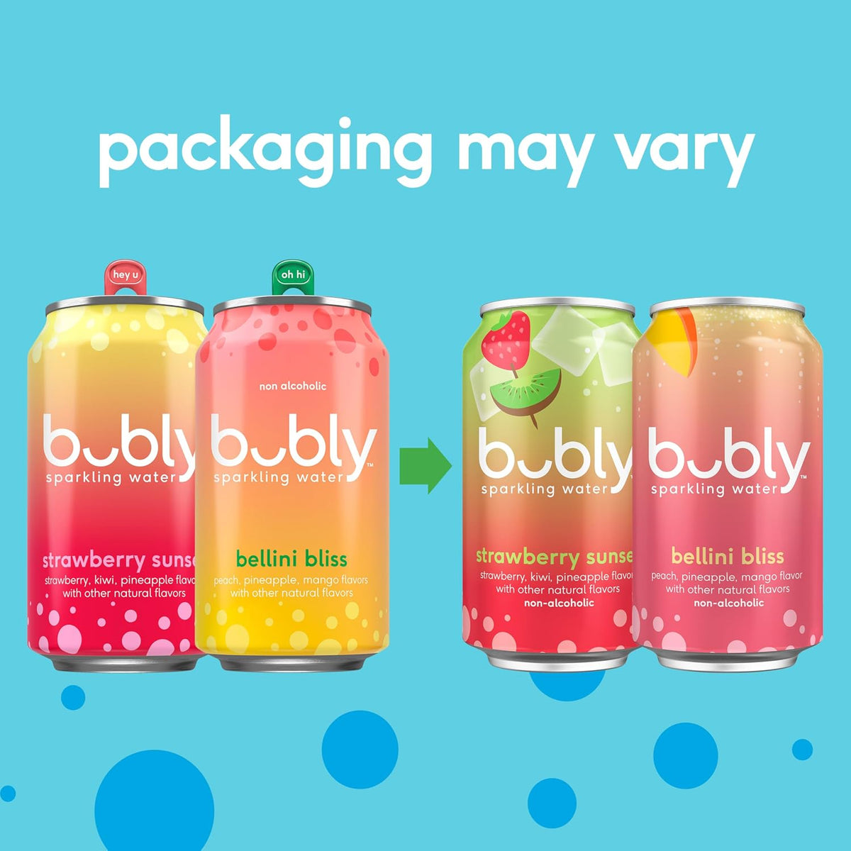 Bubly zero sugar sparkling water cans 8 pack