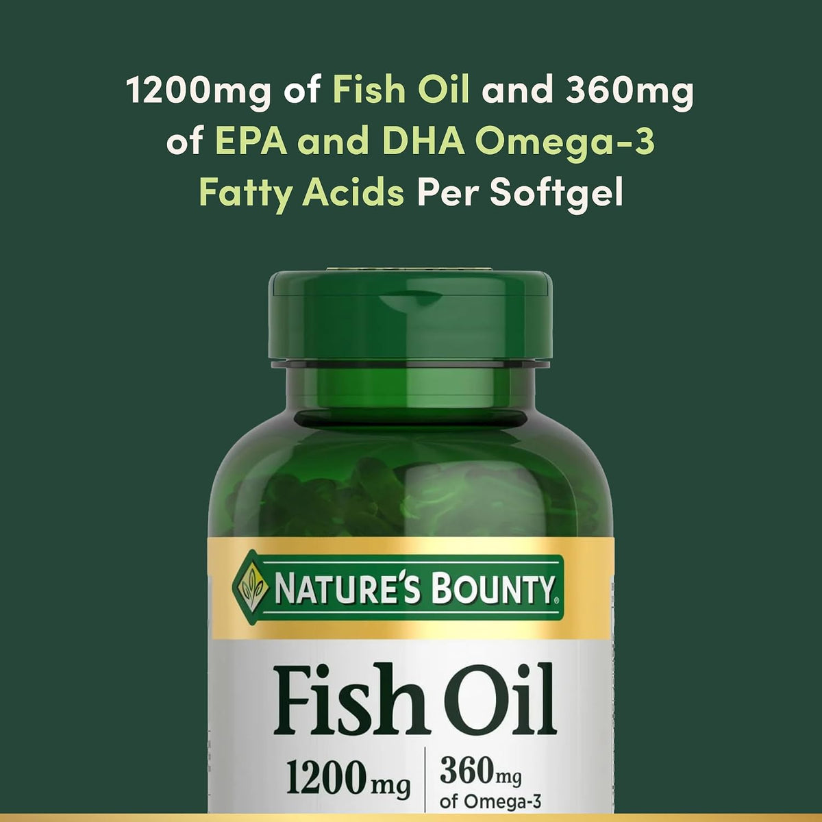 Burpless omega-3 fish oil supplement packaging